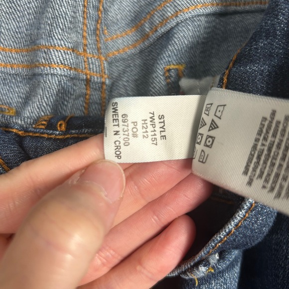 Lucky Brand Sweet N Crop Jeans Dark Wash Denim Womens Size 6/28 - Picture 9 of 12
